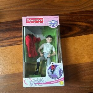 2001 Vintage NIB Loving Family English Style Rider ANNE Red Jacket Fisher Price
